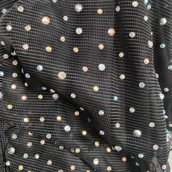 Windsor Black Rhinestone Bodycon Dress - Picture 5 of 5